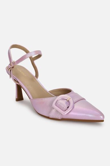 women lilac party heels