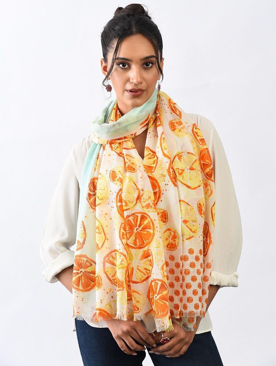 women multicolour cotton hand woven scarfs