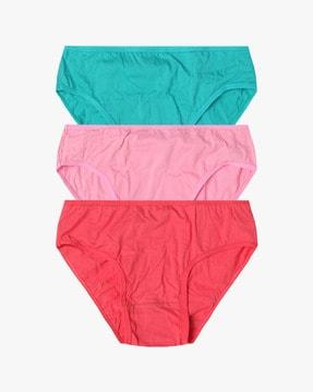 women pack of 3 mid-rise hipster panties