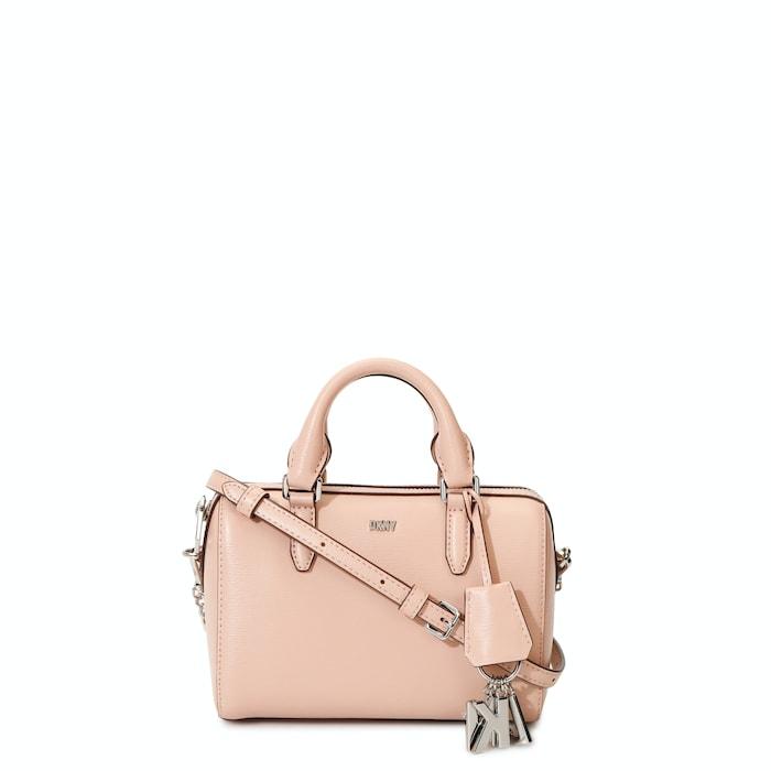 women pink medium-size duffle satchel bag
