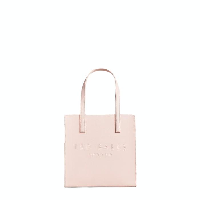 women pink small crosshatch icon bag