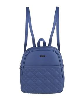 women quilted backpack with top-handle
