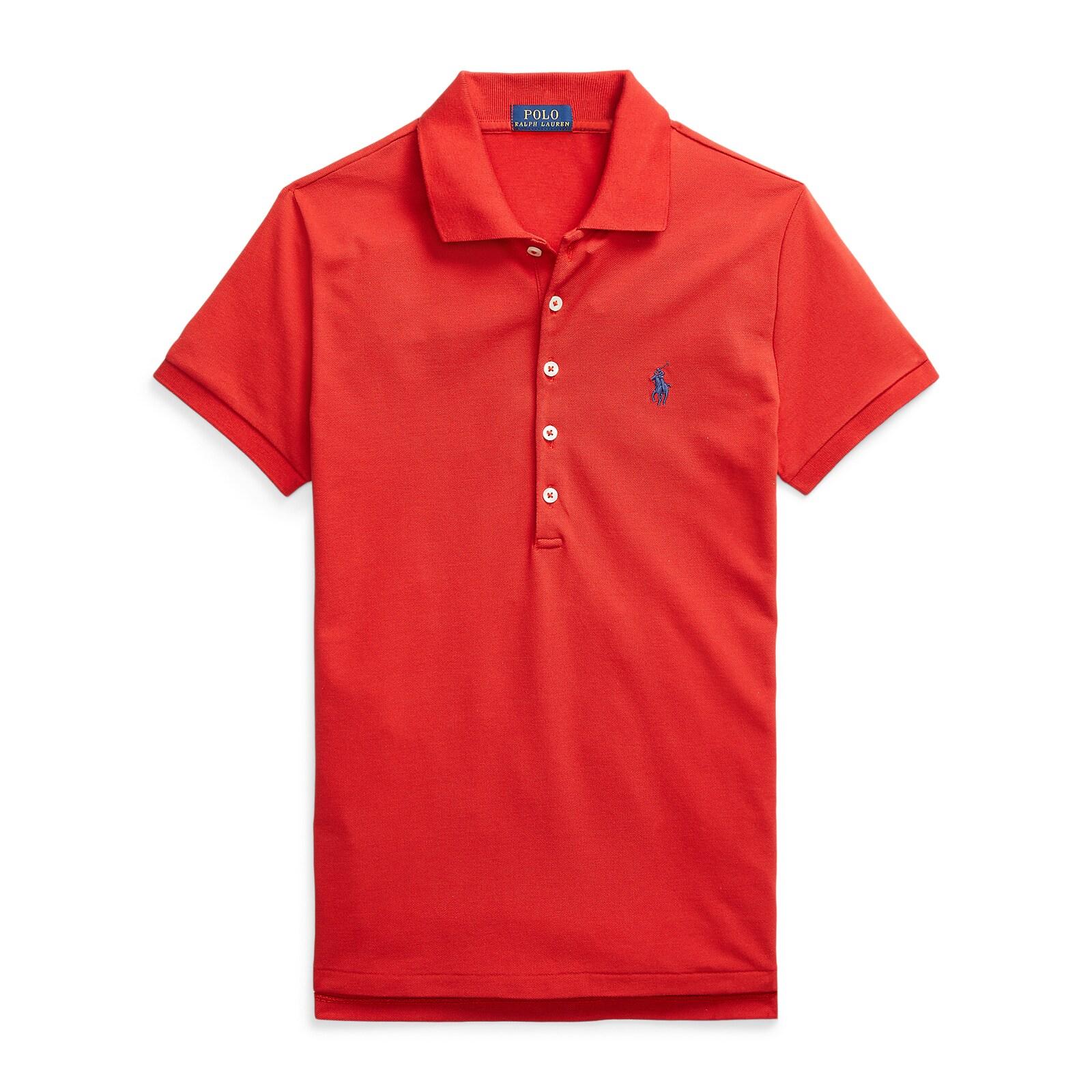 women red slim fit stretch polo