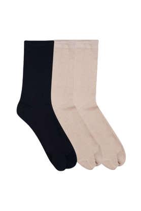 women regular length thumb socks - pack of 3 - multi