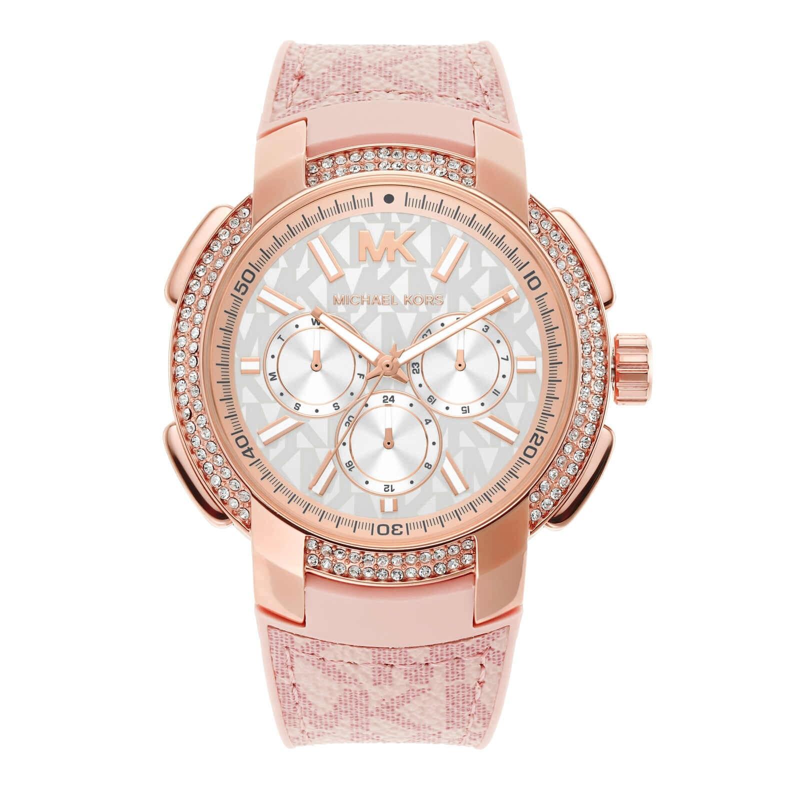 women sidney pink watch mk7222