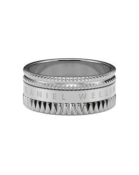 women silver-plated band ring