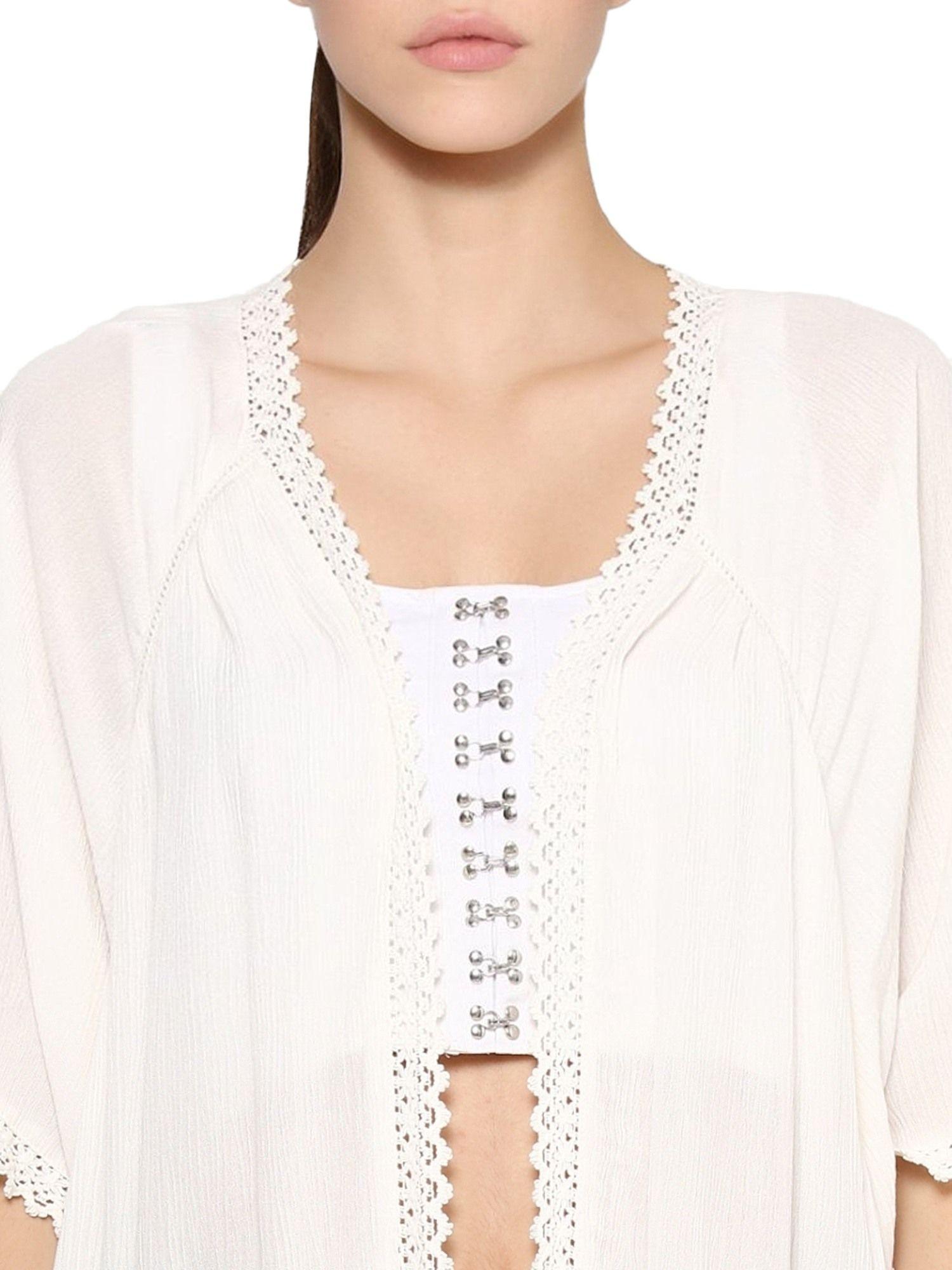 women solid casual wear white shrug