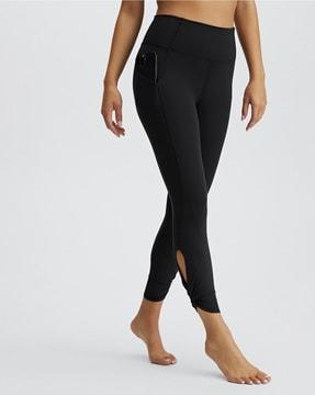 women sports leggings with cut-out ankles