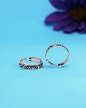 women sterling silver eclectic fusion toe rings