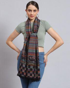 women-striped-stole-with-rectangular-shape