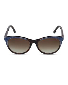 women uv-protected oval sunglasses - dl5155-f 052 56 s
