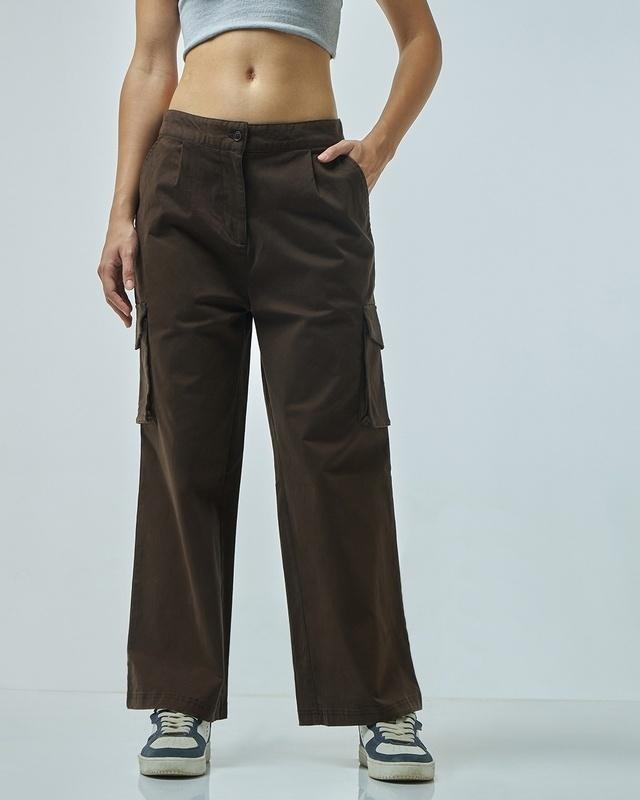 women's brown cargo pants