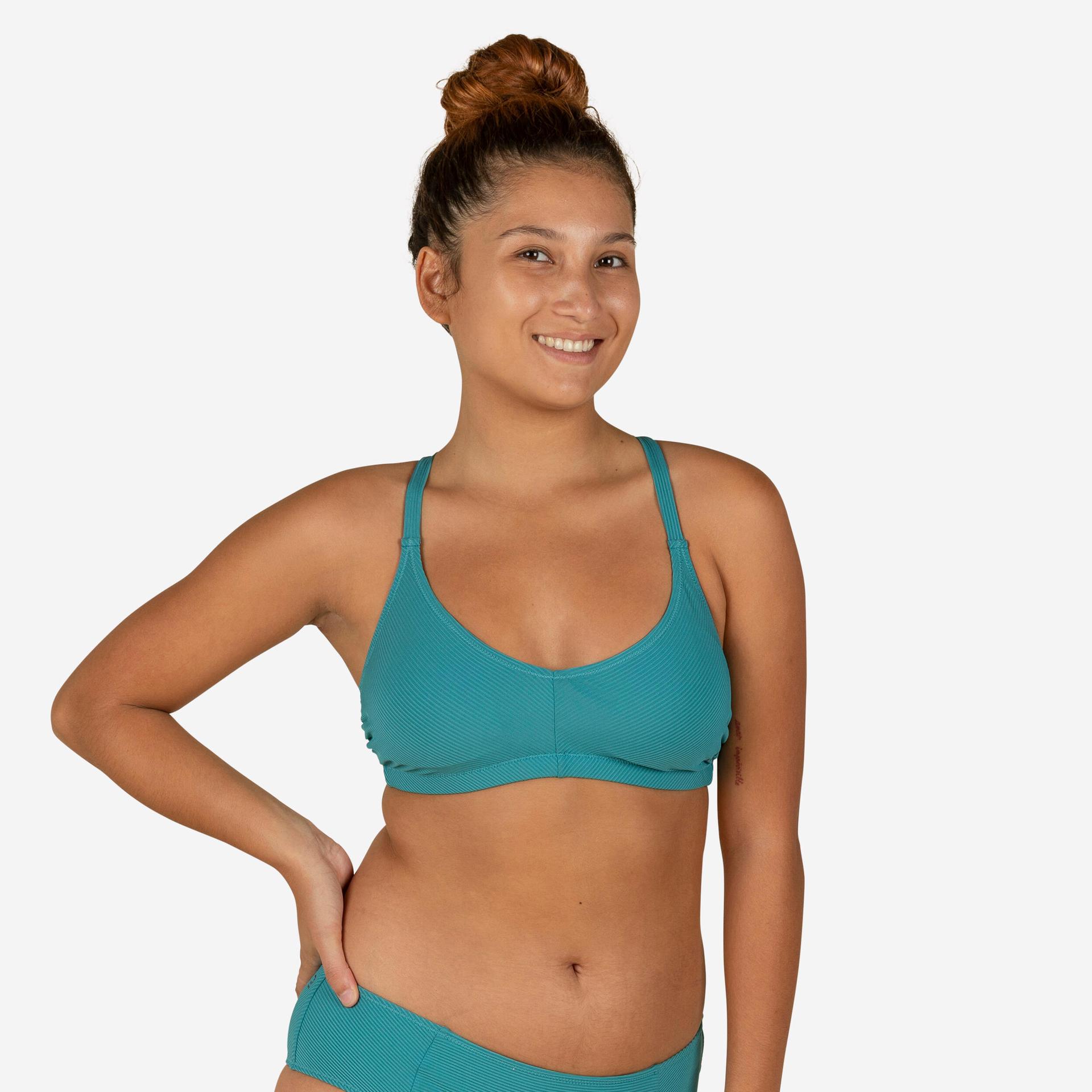 women's bikini swimsuit top lila symi blue green