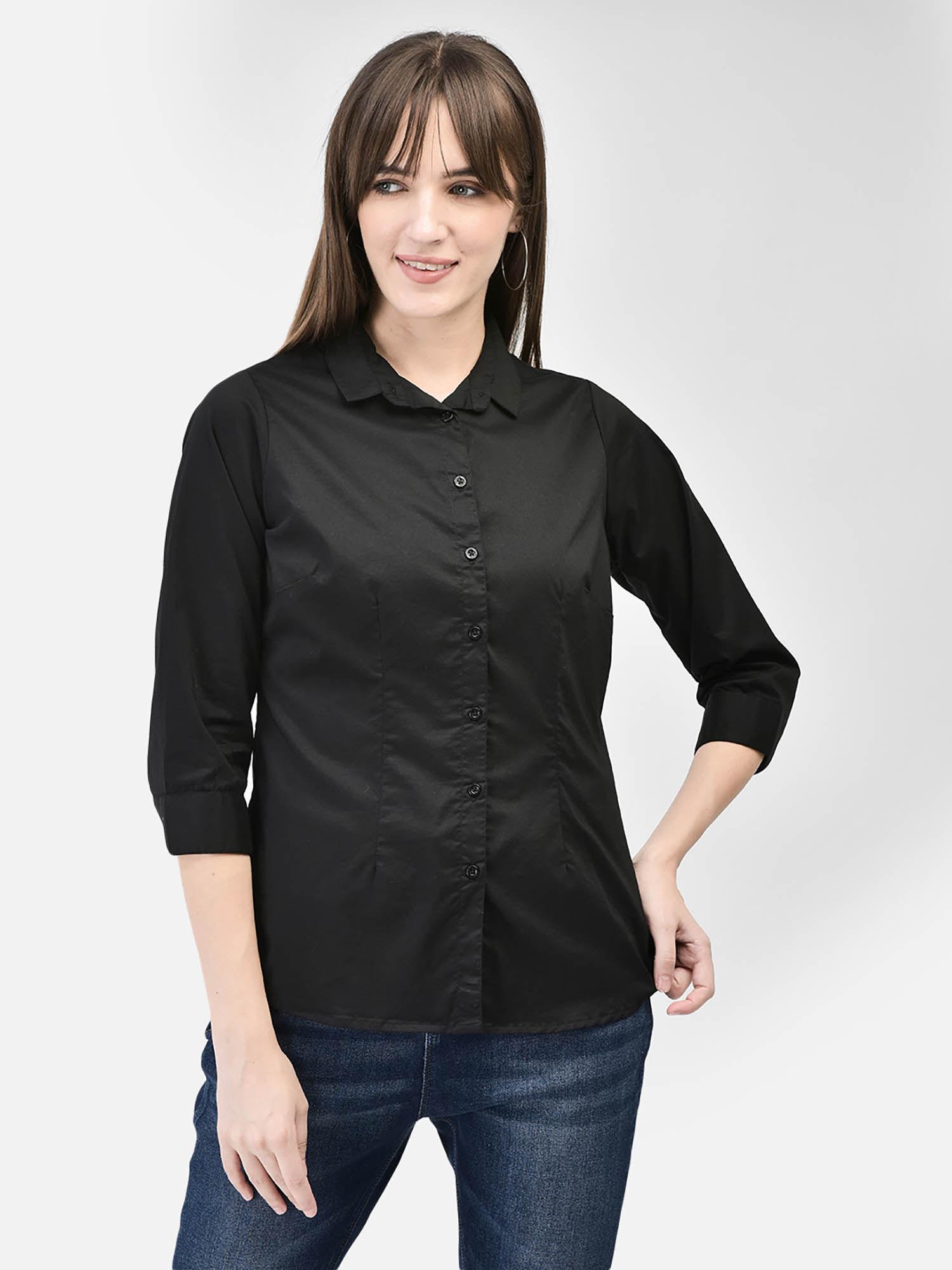 women's black shirt