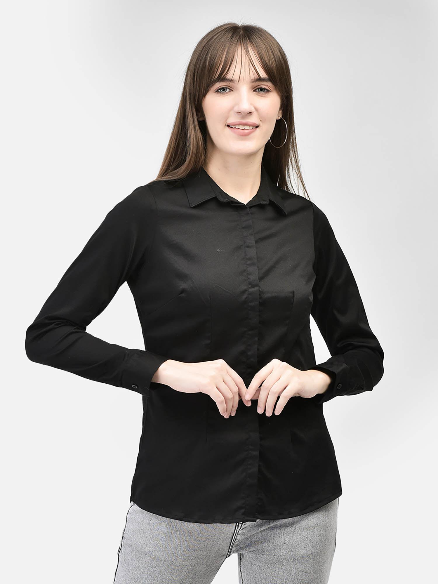 women's black shirt