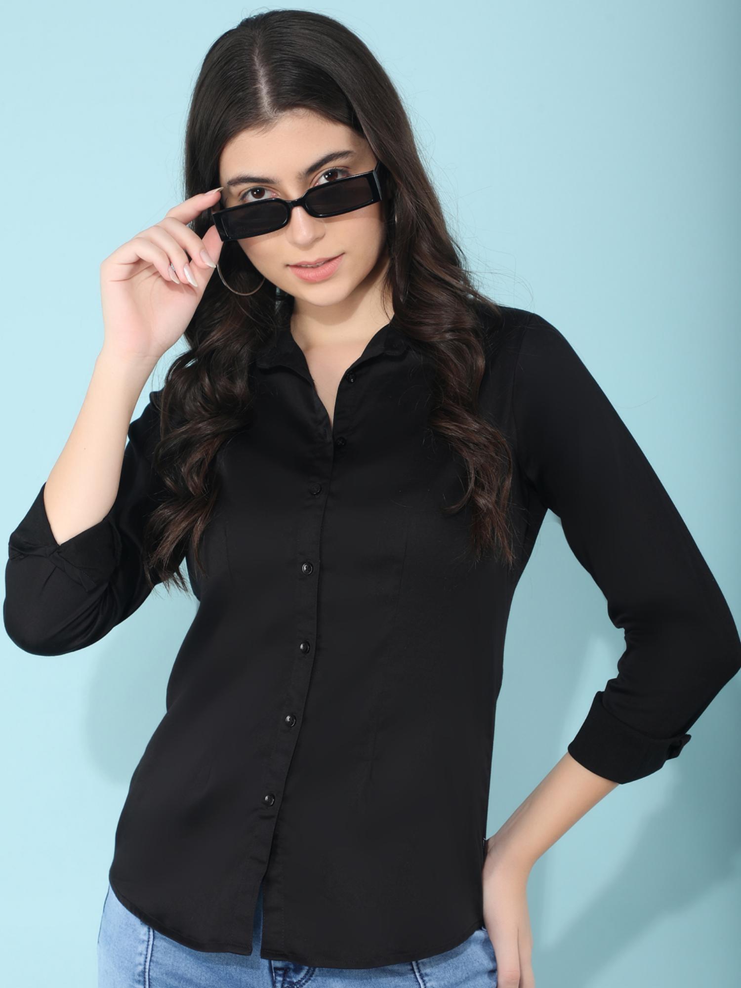 women's black shirt