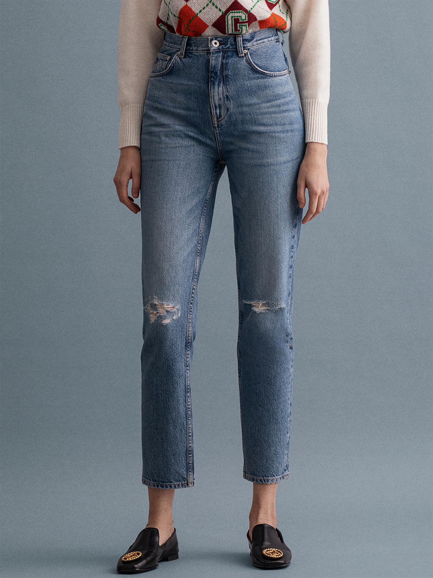 women's blue denim jeans