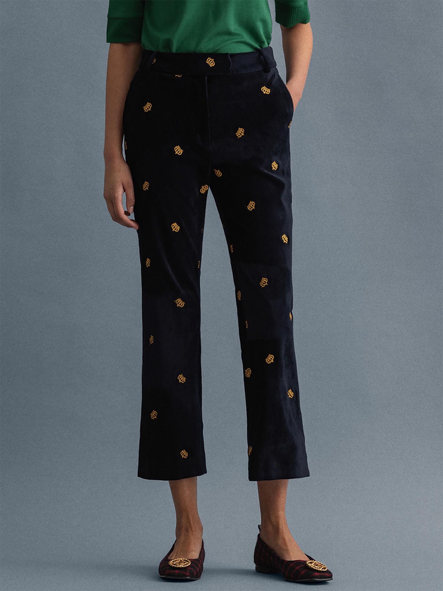 women's blue pants