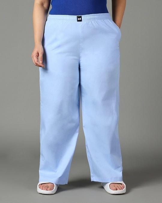 women's blue plus size pyjama