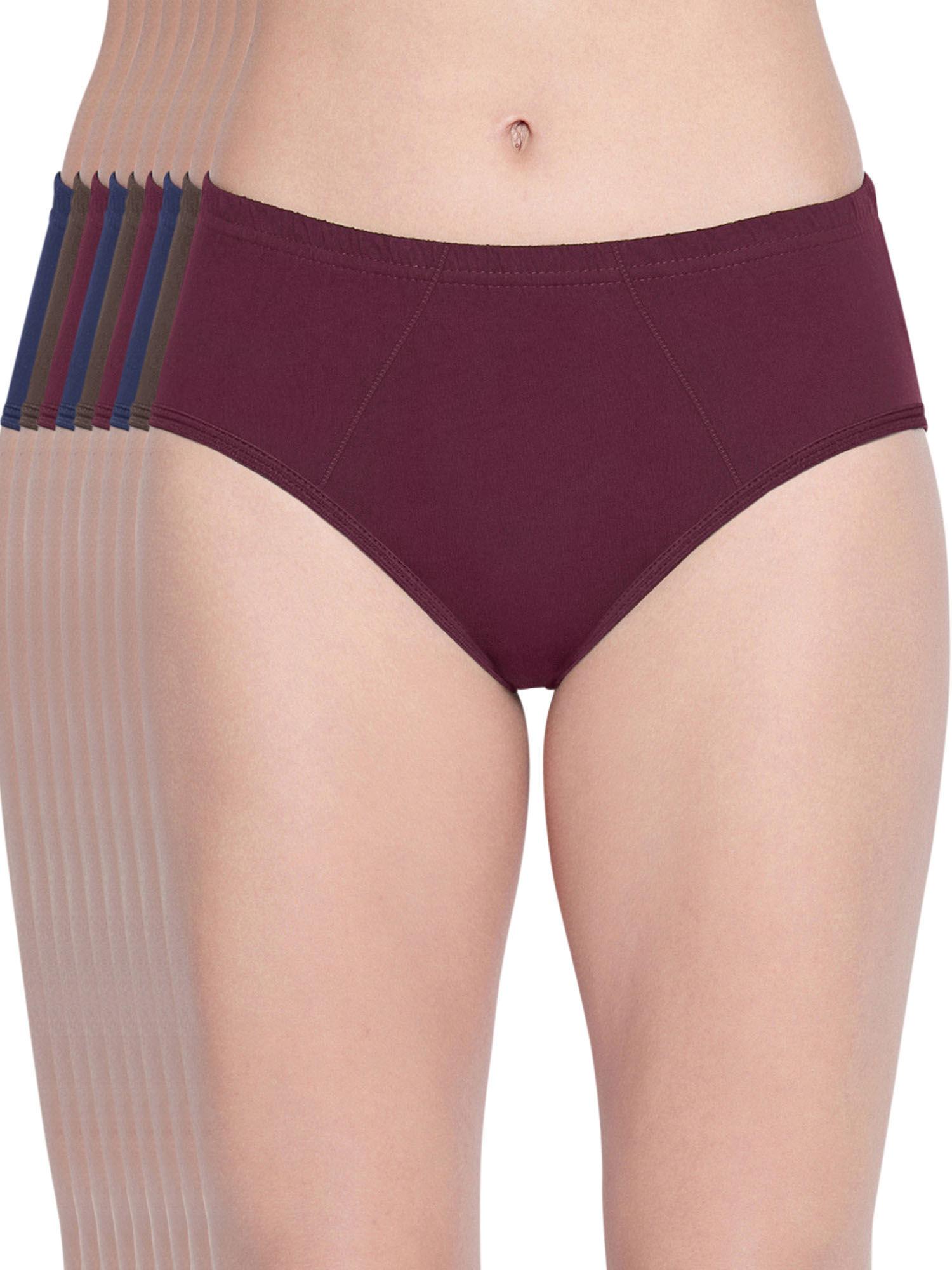 women's combed cotton assorted hipster panty (pack of 9)