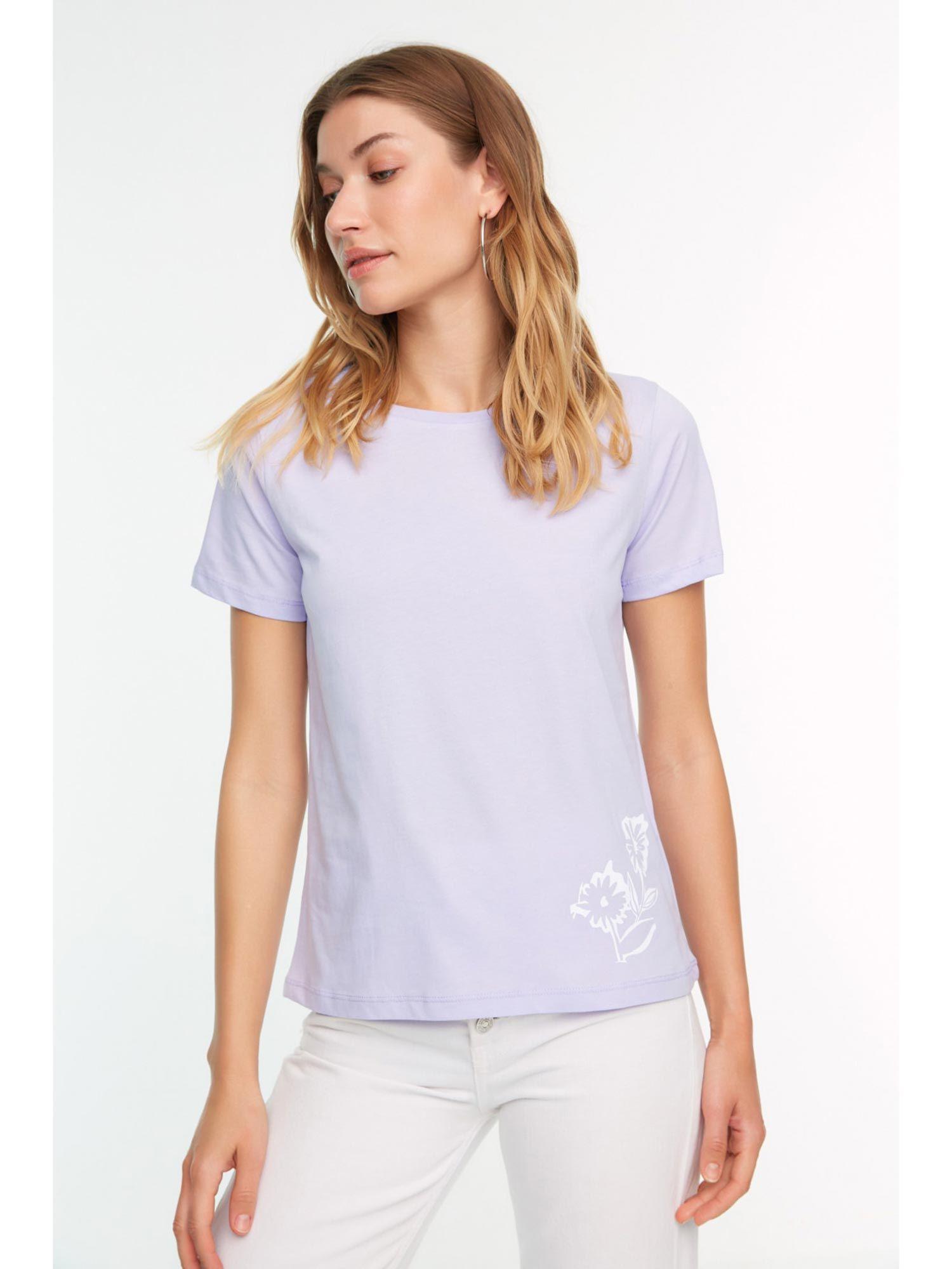 women's comfortable purple t-shirts