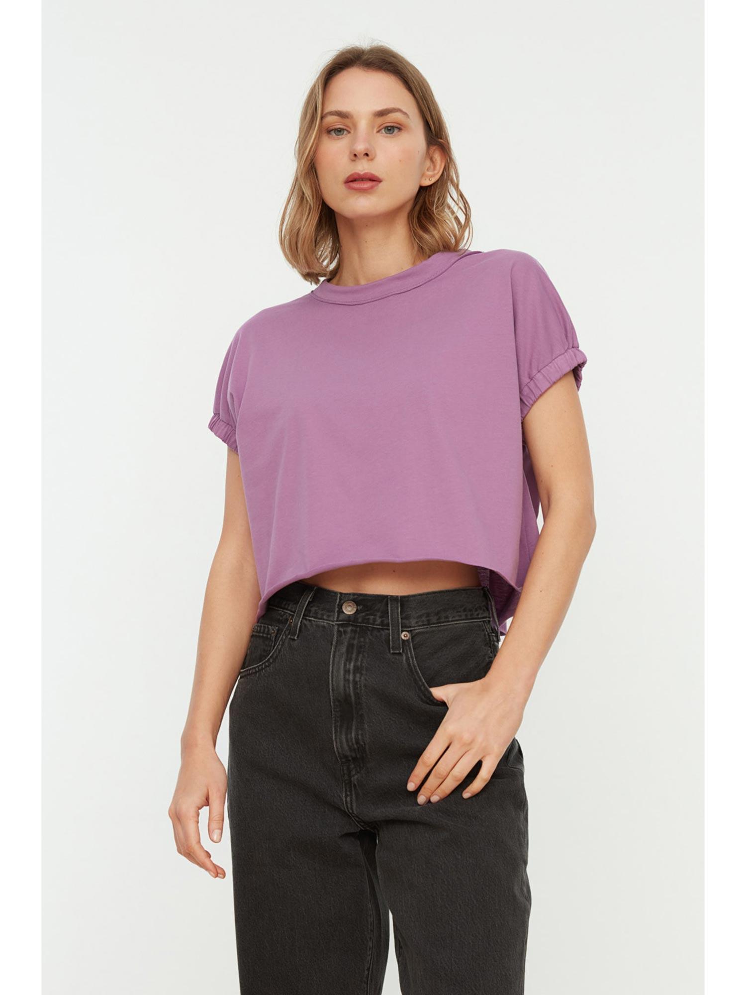 women's comfortable purple t-shirts