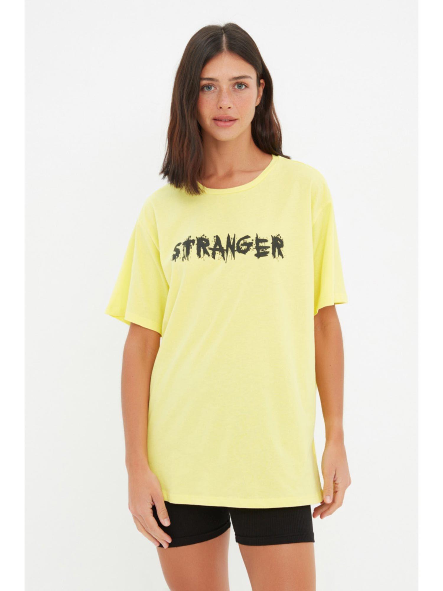 women's comfortable yellow t-shirts