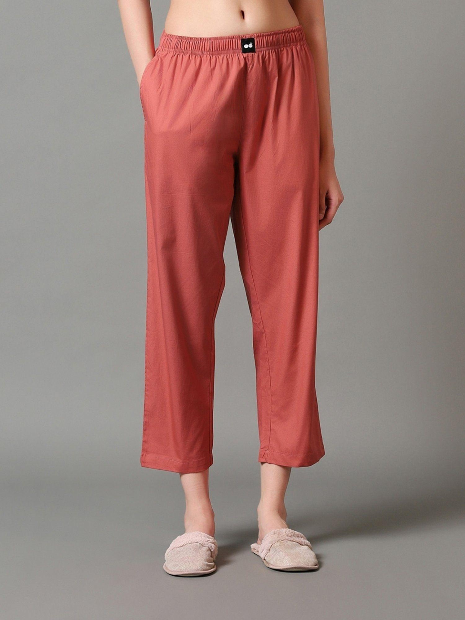 women's coral rust pant