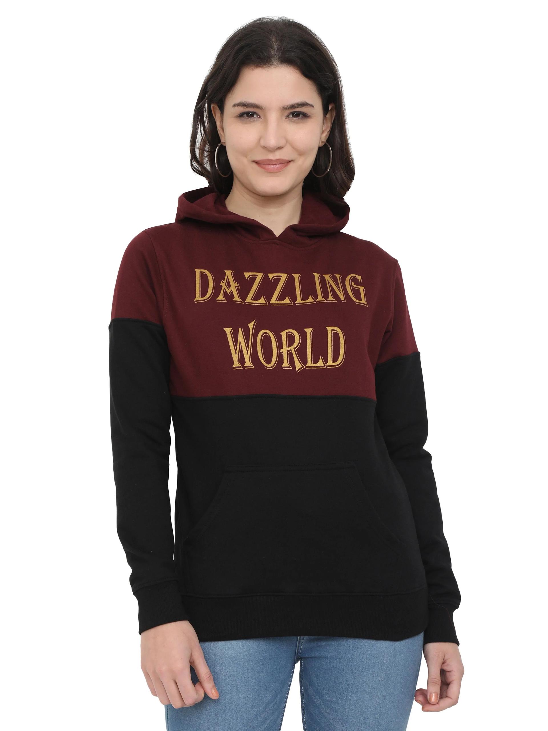 women's cotton printed sweatshirt/hoodies