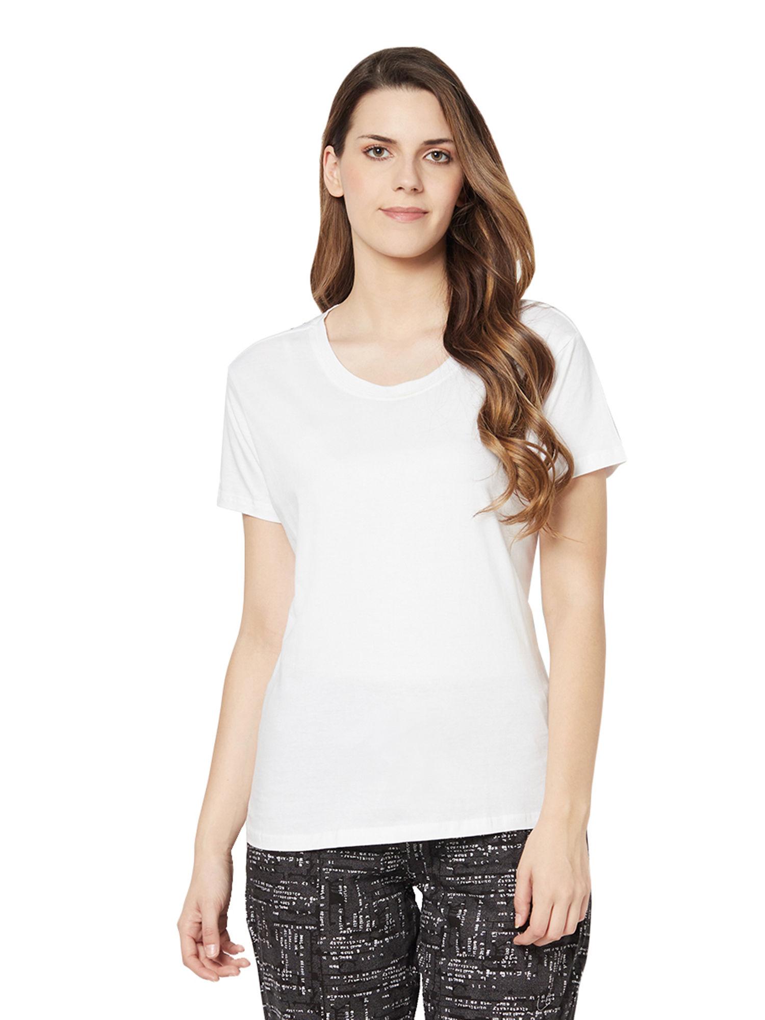 women's cotton rich t-shirt - white