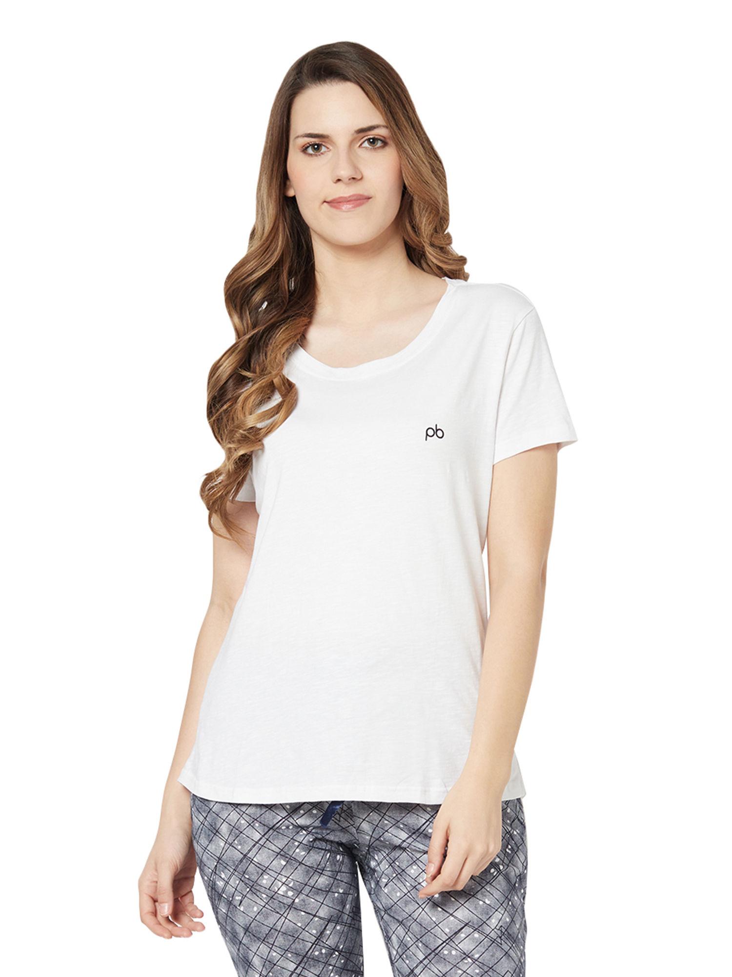 women's cotton rich t-shirt - white
