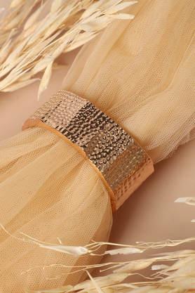 women's dented cuff bracelet - gold