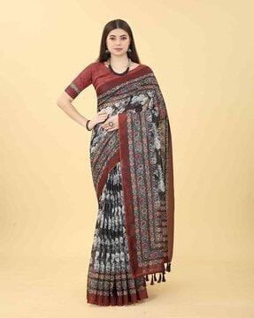 women's floral digital printed saree saree