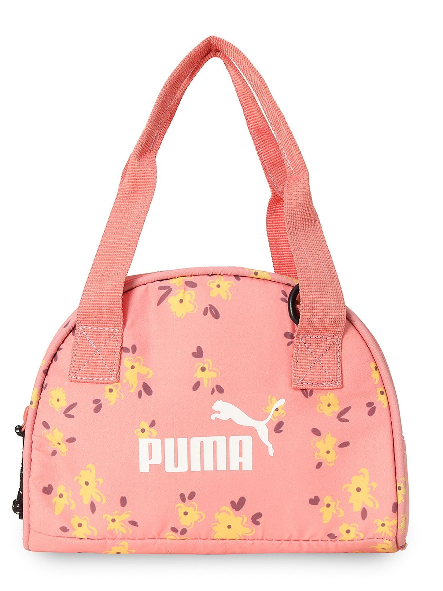 women's floral graphic pink handbag