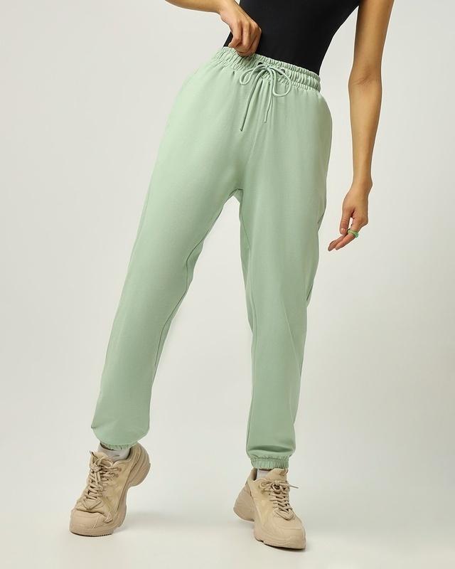 women's green oversized joggers