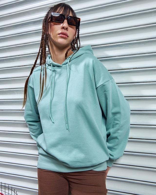 women's green oversized plus size hoodies