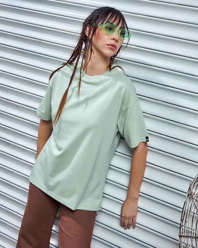 women's green oversized t-shirt