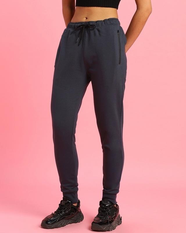 women's grey slim fit joggers