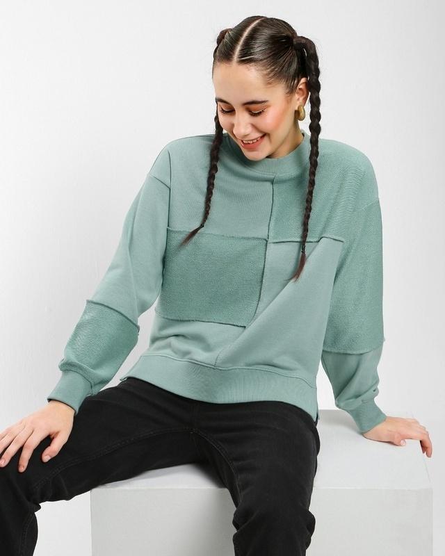 women's harbor grey super loose sweatshirt