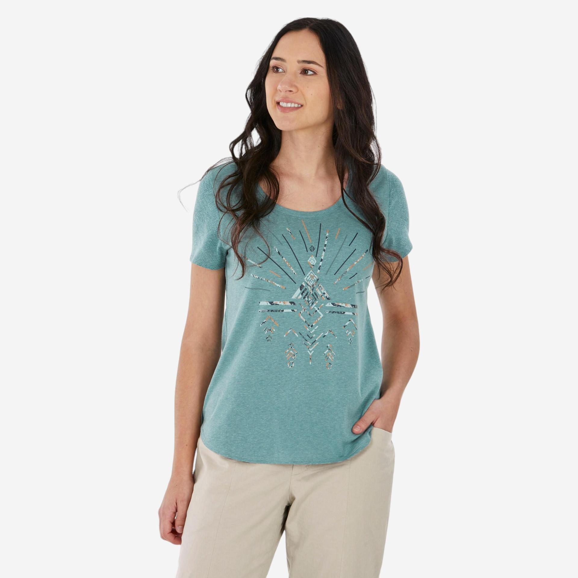 women's hiking t-shirt  - nh500