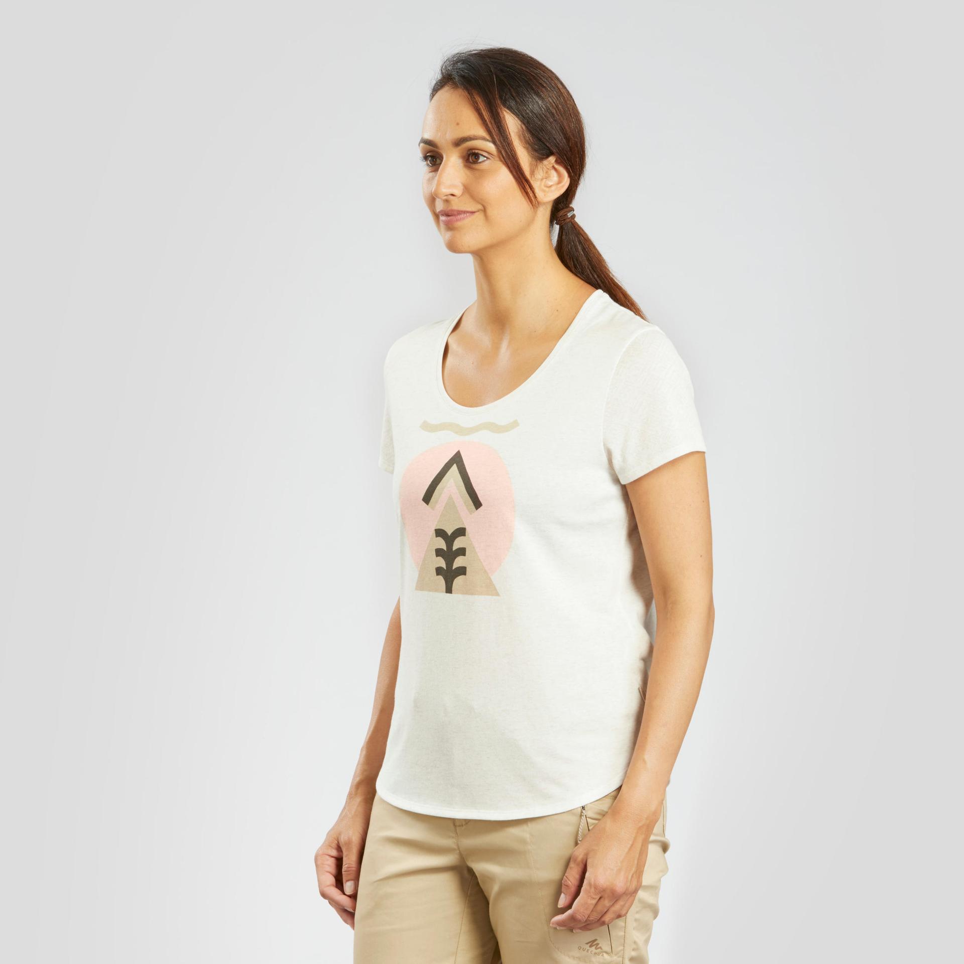 women's hiking t-shirt - nh500