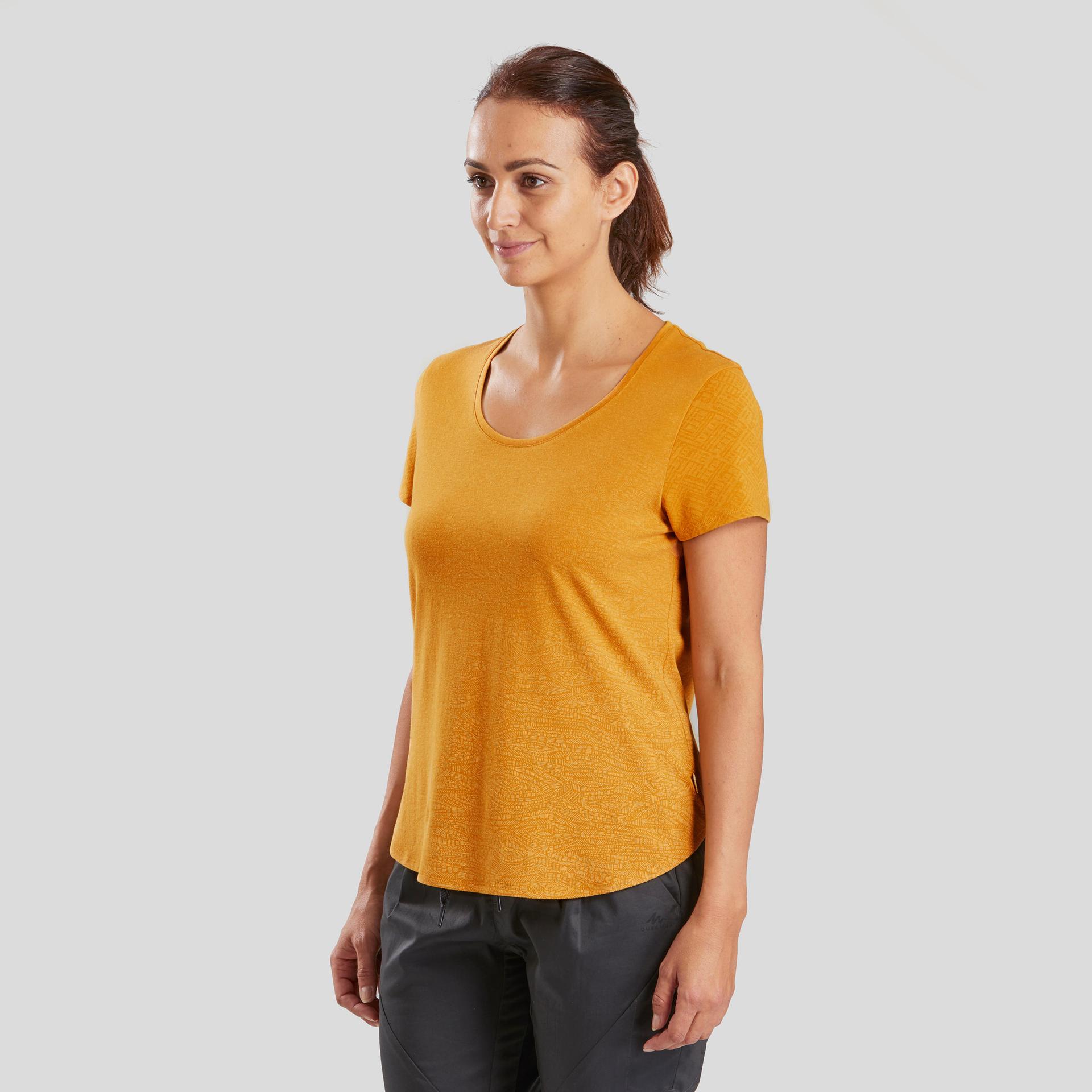 women's hiking t-shirt - nh500