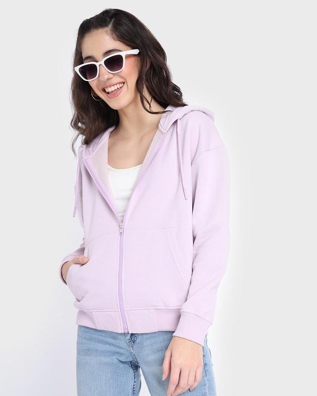 women's lavender fog oversized hoodie