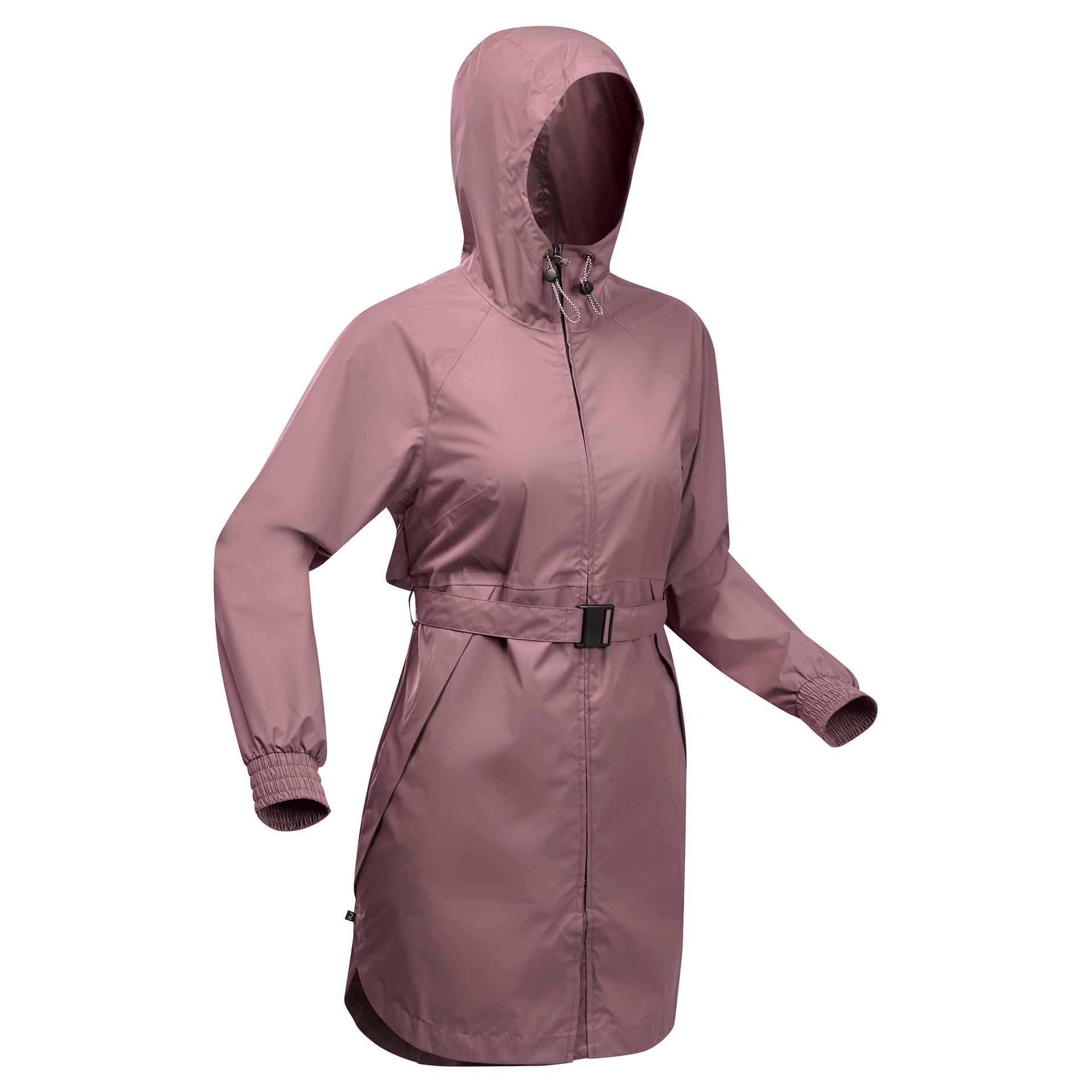 women's long waterproof hiking jacket - raincut long