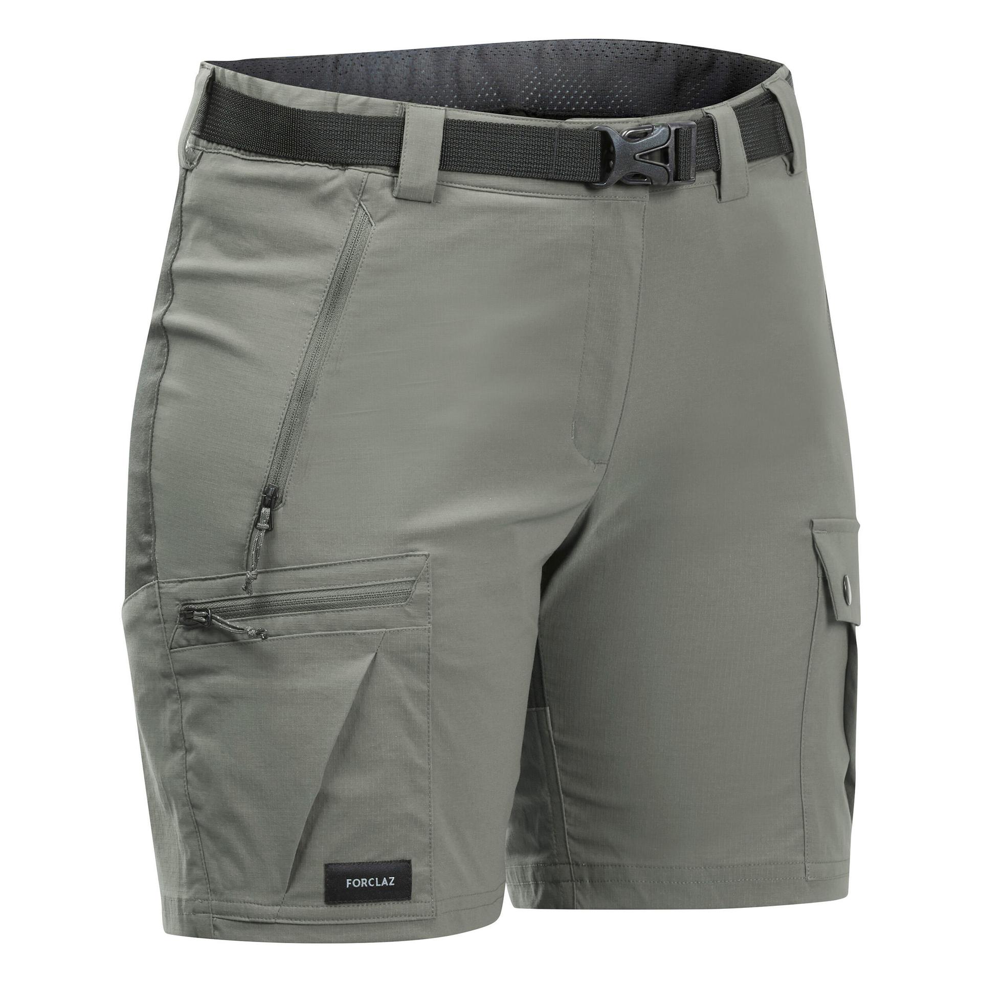 women's mountain trek shorts mt500 - khaki