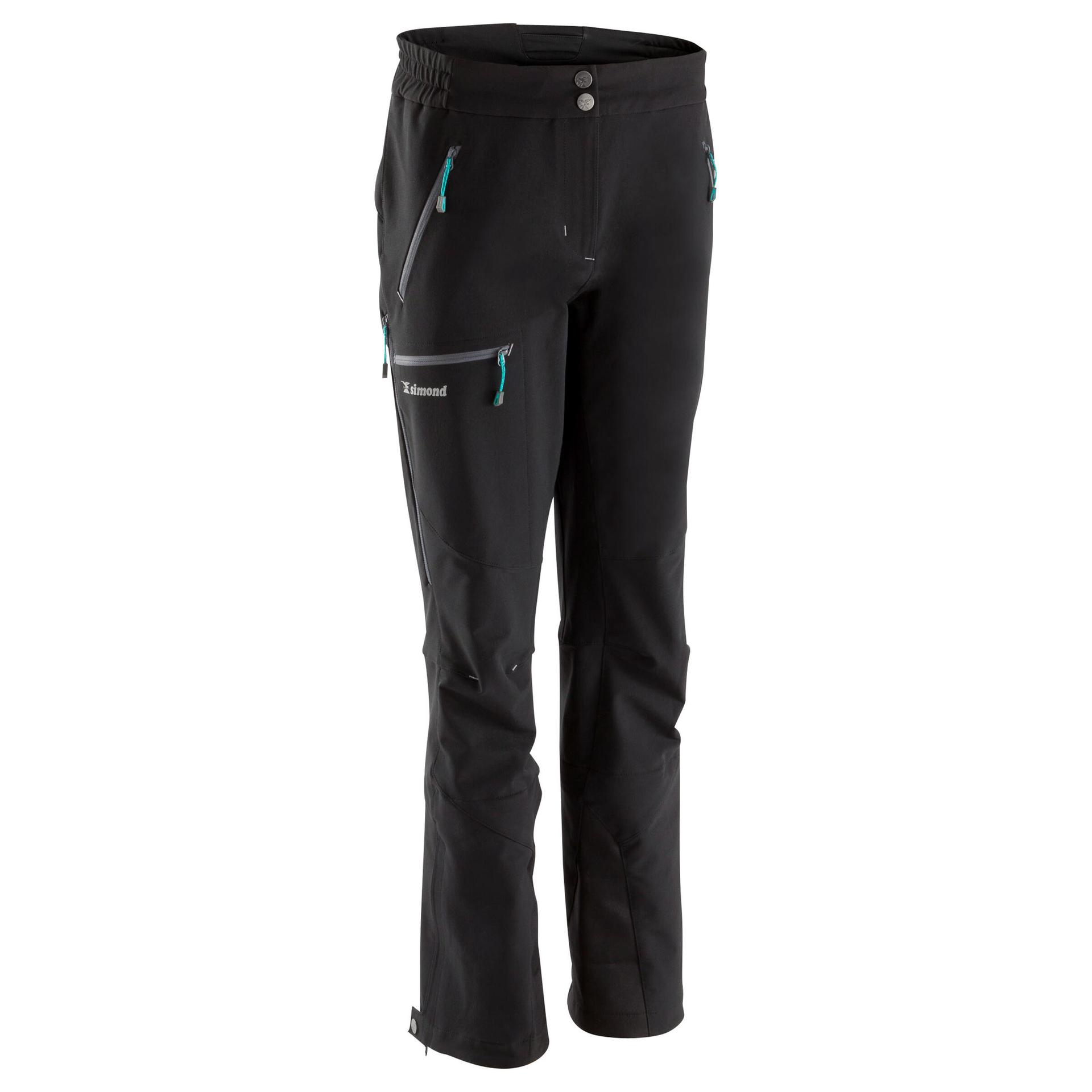 women's mountaineering trousers - alpinism black