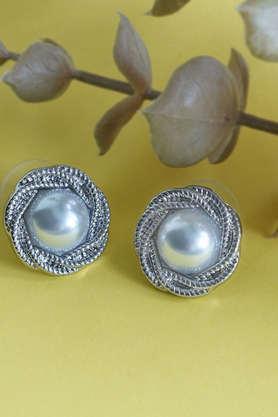 women's pearl alloy western earrings