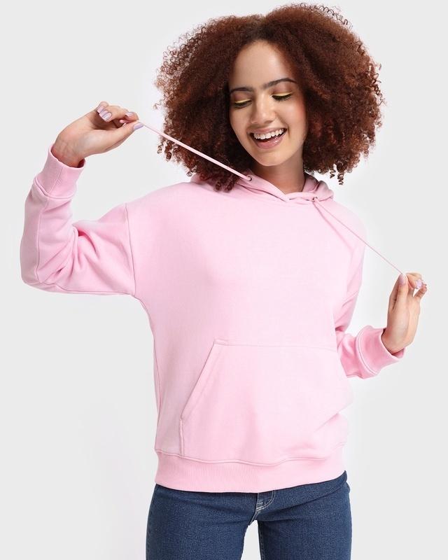 women's pink oversized hoodie