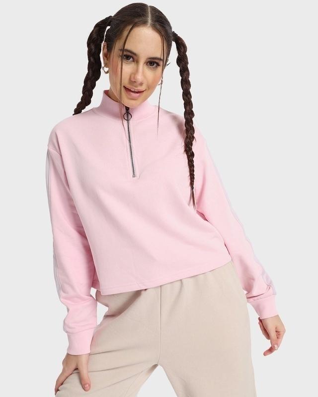 women's pink oversized sweatshirt