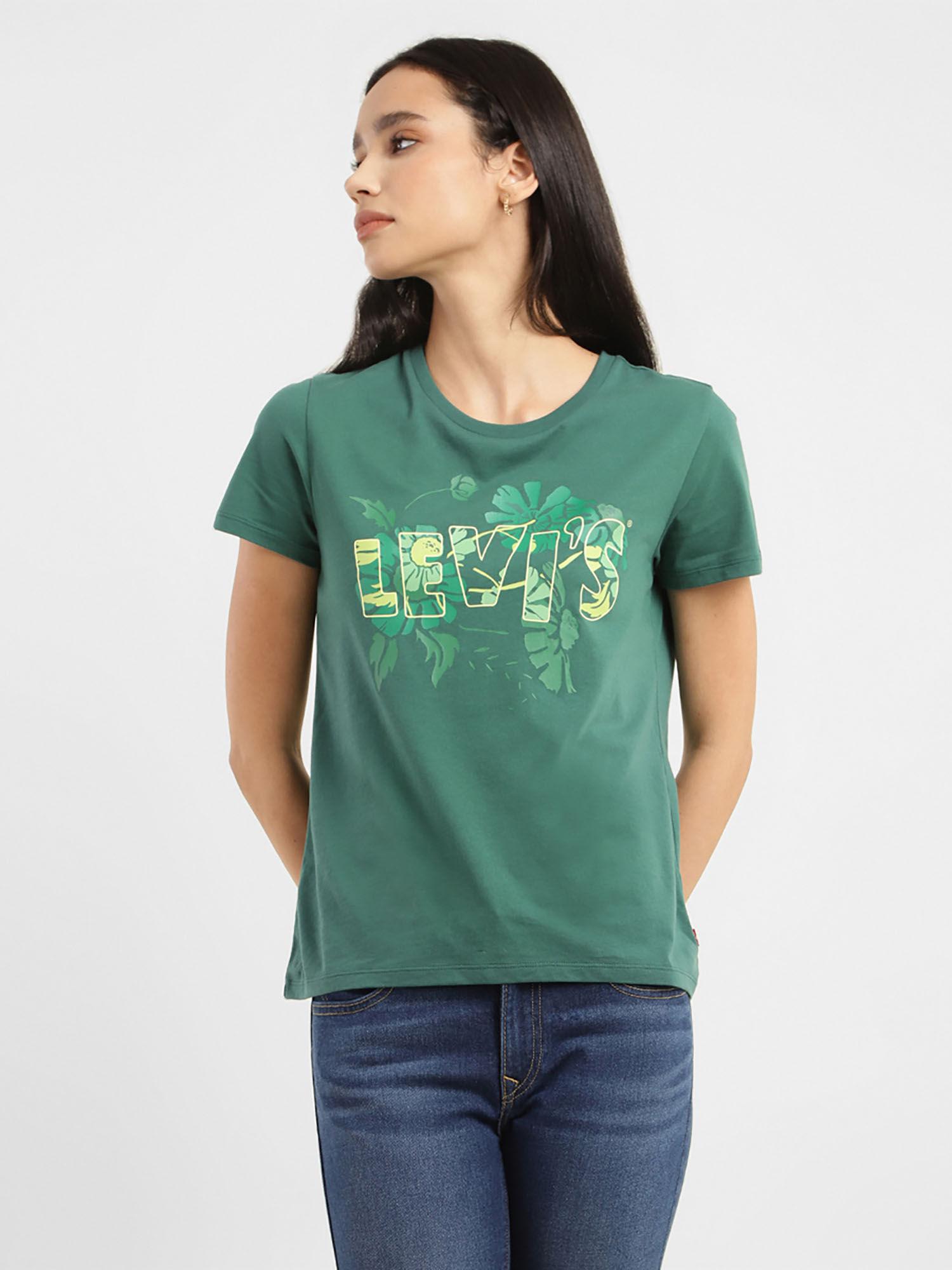 women's printed crew neck t-shirt